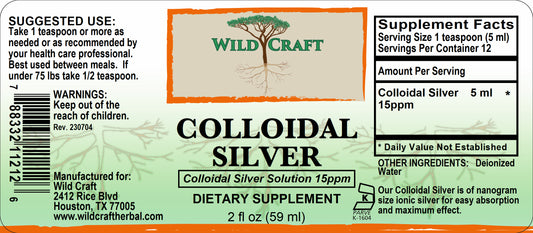 WC colloidal silver 2oz