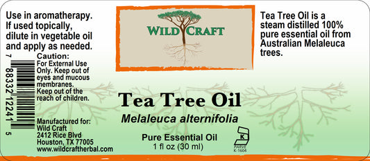 WC essential organic tea tree1oz