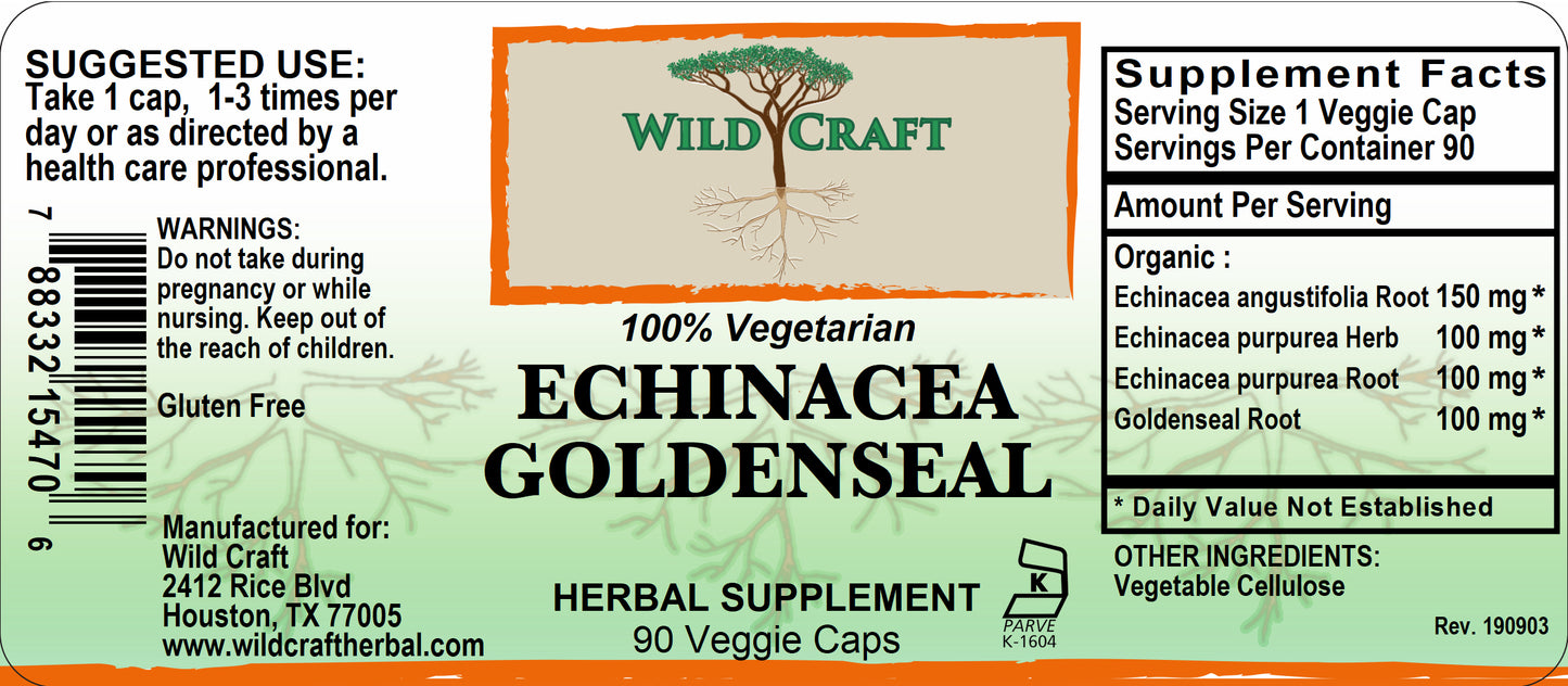 WC echinacea/goldenseal 90cap