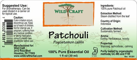 WC essential patchouli 1oz