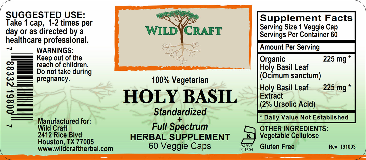 WC holy basil 60cap