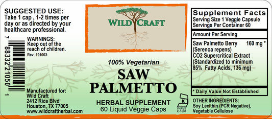 WC saw palmetto 60 liqcaps