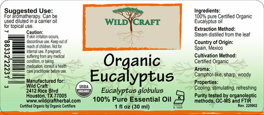 WC essential organic eucalyptus1oz