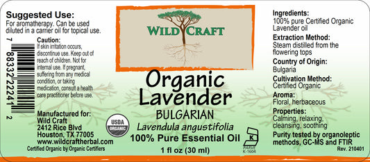 WC essential organic lavender 1oz