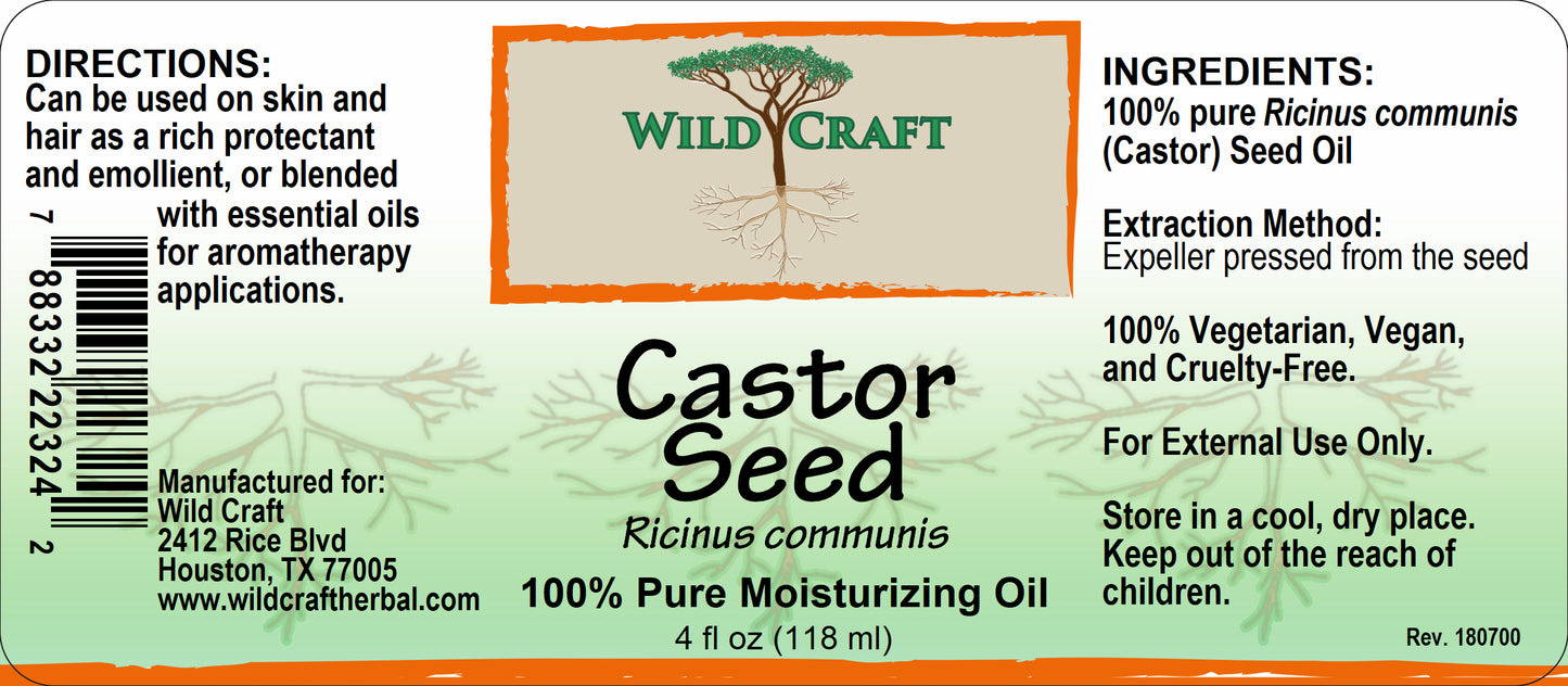 WC castor seed oil 4oz