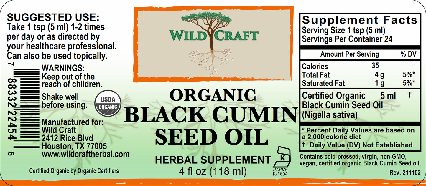 WC blackseed oil 4oz