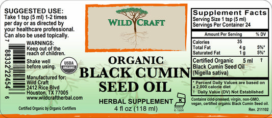 WC blackseed oil 4oz