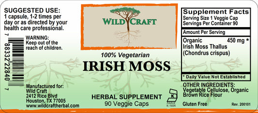 WC irish moss 90cap